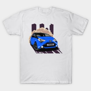 Blue Cyan Splash Aygo x-cite T-Shirt